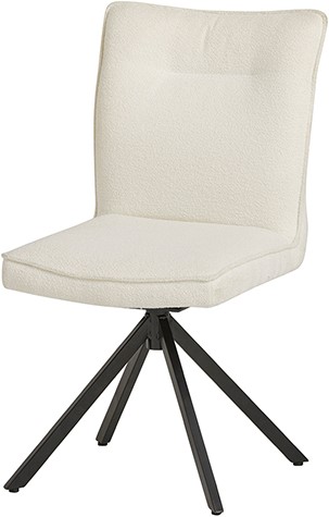 Ana dining chair - swivel 180ARS - no arm - frame black metal - Dutch Industries Chairs