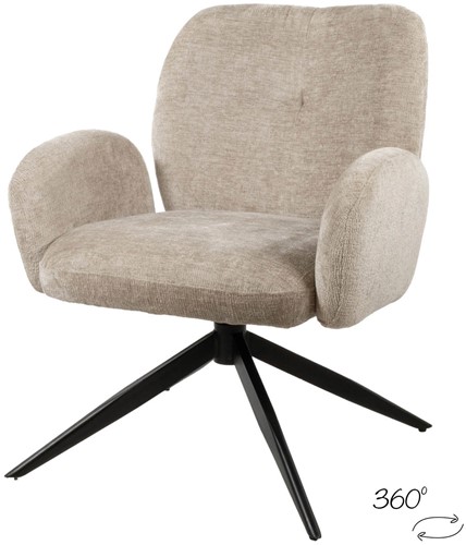 Bobby swivel armchair 360 - Unique Collection