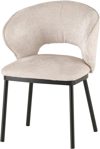 Liv chaise - cadre métal noir - Dutch Industries Chairs